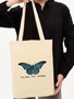 Zoozie Bags 1094 Bolso de Mano de Algodón Color Crema 35x40x8 cm